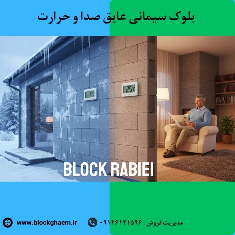 بلوک سیمانی عایق حرارت و صوت